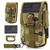 Cell Phone Holster Pouch Smartphone Pouch Case Molle Attachment Gadget Bag Belt Waist Bag for 4.7