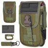 Cell Phone Holster Pouch Smartphone Pouch Case Molle Attachment Gadget Bag Belt Waist Bag for 4.7