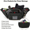 Tactical Fanny Pack Gun Holster Concealed Carry Pistol Military Tactical Waist Bag Waterproof Molle EDC Pouch with USA Flag Patch