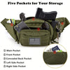 Tactical Fanny Pack Gun Holster Concealed Carry Pistol Military Tactical Waist Bag Waterproof Molle EDC Pouch with USA Flag Patch