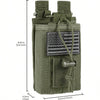 Tactical Radio Holder Radio Holster Molle Radio Pouch Universal Radio Case Military Heavy Duty Radio Bag for Police Firefighter Two Ways Walkie Talkies Vest (Black)