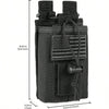 Tactical Radio Holder Radio Holster Molle Radio Pouch Universal Radio Case Military Heavy Duty Radio Bag for Police Firefighter Two Ways Walkie Talkies Vest (Black)