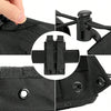 Tactical Radio Holder Radio Holster Molle Radio Pouch Universal Radio Case Military Heavy Duty Radio Bag for Police Firefighter Two Ways Walkie Talkies Vest (Black)