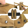 Tactical Radio Holder Radio Holster Molle Radio Pouch Universal Radio Case Military Heavy Duty Radio Bag for Police Firefighter Two Ways Walkie Talkies Vest (Black)