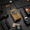Tactical Radio Holder Radio Holster Molle Radio Pouch Universal Radio Case Military Heavy Duty Radio Bag for Police Firefighter Two Ways Walkie Talkies Vest (Black)