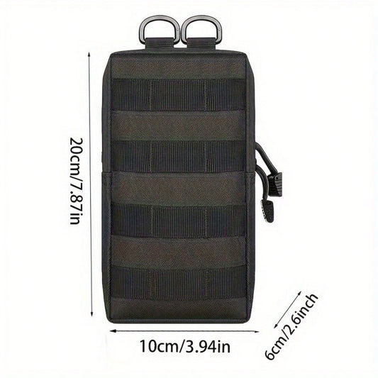 2 Pack Molle Pouches - Compact Water-Resistant EDC Pouch Bag Small Utility Pouch get 4 D buckles