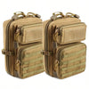 2-Pack Molle Utility Pouch EDC Tool Pouch Phone Pouches Mini Waist Pouches Medical EDC Pack Mini Design of 3-Day Backpack