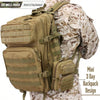 Molle Utility Pouch, EDC Tool Pouch Phone Pouches Mini Waist Pouches Medical EDC Pack Mini Design of 3-Day Backpack Free 1 flag badge and 2 carabiners