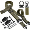 【luciernaga】Adjustable 2-Point Sling with 360° Swivel Attachment - Universal Quick Release Rifle Strap Compatible with Hunting Slings & Tactical Runners