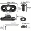 Zinc Alloy 2-Point Sling Swivels Durable QD Sling System with Mlock Mounts for Secure Weapon Attachment