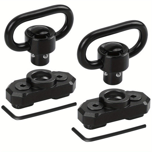 Zinc Alloy 2-Point Sling Swivels Durable QD Sling System with Mlock Mounts for Secure Weapon Attachment