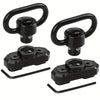 Zinc Alloy 2-Point Sling Swivels Durable QD Sling System with Mlock Mounts for Secure Weapon Attachment