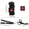 【LUCIERNAGA】3-Pack set Molle Pack Tourniquet Stent Send Cross Patch Tourniquet and Scissors