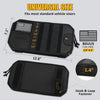 Tactical Car Sun Visor Organizer with Molle Panel Zipper Pouch & Glasses Clip Universal Fit for Trucks SUVs Jeeps Patrol Vehicles Semi-Rigid Storage