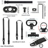 【luciernaga】Adjustable 2-Point Sling with 360° Swivel Attachment - Universal Quick Release Rifle Strap Compatible with Hunting Slings & Tactical Runners