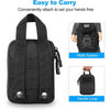 Tactical EDC Waist Pack Molle Compatible Mini Tool Storage Bag Nylon Utility Pouch for Hiking Electronic Accessories Multitools Tactical Gear Organizer