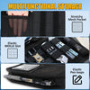 Tactical Car Sun Visor Organizer with Molle Panel Zipper Pouch & Glasses Clip Universal Fit for Trucks SUVs Jeeps Patrol Vehicles Semi-Rigid Storage