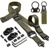 【luciernaga】Adjustable 2-Point Sling with 360° Swivel Attachment - Universal Quick Release Rifle Strap Compatible with Hunting Slings & Tactical Runners