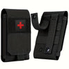 Durable First Aid Identification Patch Red Black 1.5 Soft Rubber Reinforced Hook for Hiking Waist Packs Bags IFAKs Kits Medics Easy Clean