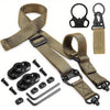 【luciernaga】Adjustable 2-Point Sling with 360° Swivel Attachment - Universal Quick Release Rifle Strap Compatible with Hunting Slings & Tactical Runners