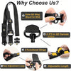 【luciernaga】Adjustable 2-Point Sling with 360° Swivel Attachment - Universal Quick Release Rifle Strap Compatible with Hunting Slings & Tactical Runners