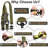 【luciernaga】Adjustable 2-Point Sling with 360° Swivel Attachment - Universal Quick Release Rifle Strap Compatible with Hunting Slings & Tactical Runners