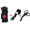 【LUCIERNAGA】3-Pack set Molle Pack Tourniquet Stent Send Cross Patch Tourniquet and Scissors