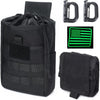 Foldable Utility Waist Bag Molle Dump Pouch for Hiking Accessories with Roll Up Drawstring Tactical Storage