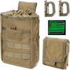 Foldable Utility Waist Bag Molle Dump Pouch for Hiking Accessories with Roll Up Drawstring Tactical Storage