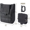 Foldable Utility Waist Bag Molle Dump Pouch for Hiking Accessories with Roll Up Drawstring Tactical Storage