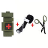 【LUCIERNAGA】3-Pack set Molle Pack Tourniquet Stent Send Cross Patch Tourniquet and Scissors