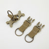 Durable Molle Clip Nylon Strap Key Holder with Carabiner & Hook – Ideal for Hiking, Running & Outdoor Adventures