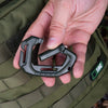 5-Pack Multi-Purpose D-Type Carabiner with Fixed Buckle & Molle Webbing Clip – Versatile Attachment Solution for Backpacks, Gear, and Outdoor Equipment
