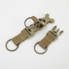 Durable Molle Clip Nylon Strap Key Holder with Carabiner & Hook – Ideal for Hiking, Running & Outdoor Adventures