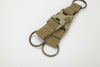 Durable Molle Clip Nylon Strap Key Holder with Carabiner & Hook – Ideal for Hiking, Running & Outdoor Adventures
