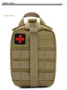 Tactical EDC First Aid Pouch - MOLLE-Compatible Nylon Waist Pack with Quick-Access Compartments for Outdoor, Hunting & Survival Gear | Water-Resistant Medical Organizer & Trauma Kit Holder