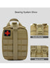 Tactical EDC First Aid Pouch - MOLLE-Compatible Nylon Waist Pack with Quick-Access Compartments for Outdoor, Hunting & Survival Gear | Water-Resistant Medical Organizer & Trauma Kit Holder