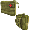 Tactical MOLLE EMT Waist Pouch - Multi-Function First Aid Organizer & EDC Utility Bag | Heavy-Duty Nylon Outdoor Medical Kit with Quick-Release Straps & Secure Storage