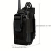 Tactical MOLLE Radio Pouch - Heavy-Duty Waterproof Walkie Talkie Holder with Quick-Release Straps & Secure Locking | Universal Fit for Motorola, Baofeng & Military Radios | Outdoor, Camping & Emergency Communication Gear