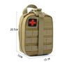 Tactical EDC First Aid Pouch - MOLLE-Compatible Nylon Waist Pack with Quick-Access Compartments for Outdoor, Hunting & Survival Gear | Water-Resistant Medical Organizer & Trauma Kit Holder
