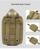 Tactical EDC First Aid Pouch - MOLLE-Compatible Nylon Waist Pack with Quick-Access Compartments for Outdoor, Hunting & Survival Gear | Water-Resistant Medical Organizer & Trauma Kit Holder