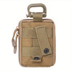 Compact Molle EDC Storage Bag EMT First Aid Bag Nylon Utility Bag with Carabiner