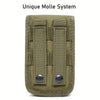 Tactical MOLLE Phone Pouch with Adjustable Strap - Heavy-Duty Nylon Waist Holster Bag for iPhone 15 Pro/Samsung Galaxy - 6.7