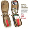 Nylon Molle EMT Emergency Tool Bag with Cross Patch Tourniquet and Scissors Set