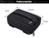Double-layer EDC Emergency Tool Storage Bag Outdoor Nylon Molle Belt Waist Pack
