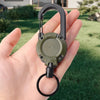 Automatic Retractable Wire Rope Anti-theft Keychain Backpack Fishing Accessories